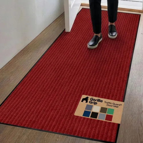 Vista 46 de GORILLA GRIP Traffic Guard - Tapete resistente para interiores y exteriores Negro