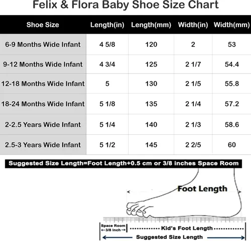 Vista 6 de Felix & Flora Zapatos de bebé de suela suave, zapatos de caminar para bebé, mocasines de goma para ballet