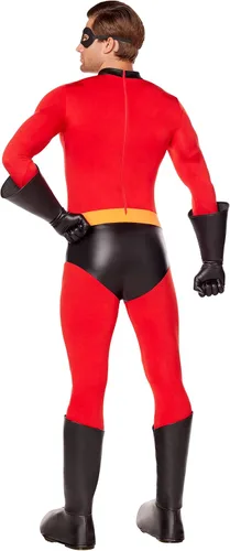 Vista 2 de Spirit Halloween Disfraz de Mr. Incredible para adulto de The Incredibles Licencia oficial Cosplay de superhéroe Disney Pixar