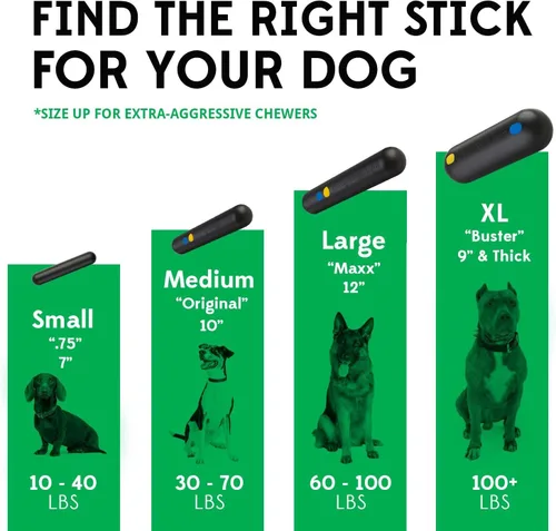 Vista 4 de Goughnuts — Juguetes para perros para masticadores agresivos Palo de juguete para perros prácticamente indestructible para razas pequeñas Verde