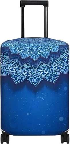 Vista 18 de Explore Land Funda protectora para maleta aprobada para volar, se adapta a maleta de 18 a 32 pulgadas, L Montañas Amber