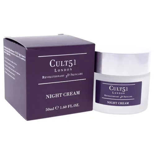 Vista 3 de Cult51 Crema de noche - Hidratante intensamente hidratante - Previene y reduce los signos de envejecimiento y arrugas visibles - Experimenta una