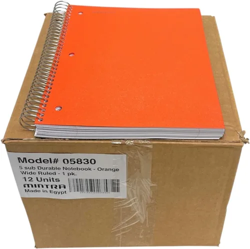 Vista 47 de Mintra Office Cuadernos de Espiral Duraderos, 5 Materias (Hielo Ártico, Rayado Universitario 1pk)