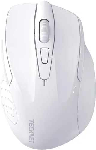 Vista 15 de TECKNET Ratón inalámbrico, BT 5.0/2.4G, silencioso 4800 DPI 6 botones Negro