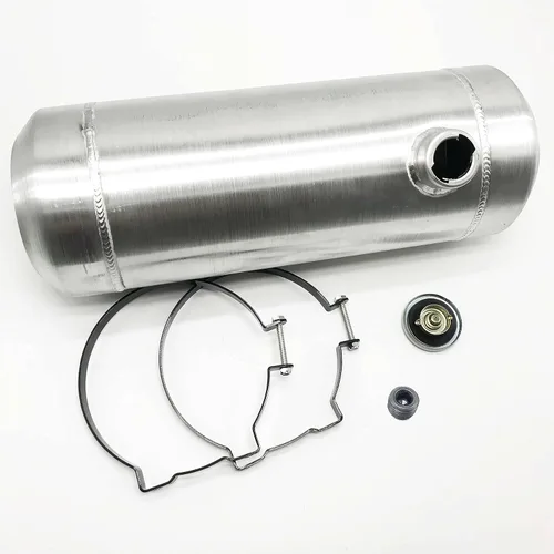 Vista 9 de JSD tanque de gas de 4 galones con llenado final de 8" x 20" de aluminio laminado con salida de llenado final de 1/4 NPT