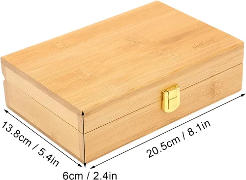 Vista 8 de Bobinadora de resorte principal, kit profesional de herramientas de cuerda de cobre de alta precisión con caja de almacenamiento de madera