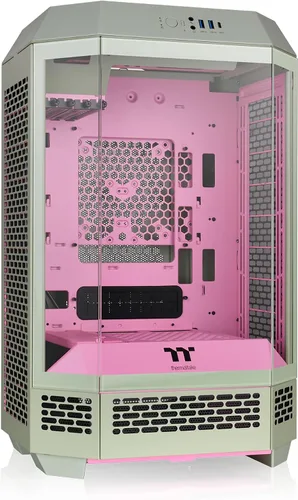 Vista 22 de Thermaltake Carcasa micro ATX negra Tower 300; ventilador CT de 0.079 x 5.512 in incluido; soporta radiador de hasta 16.535 in; kit de soporte
