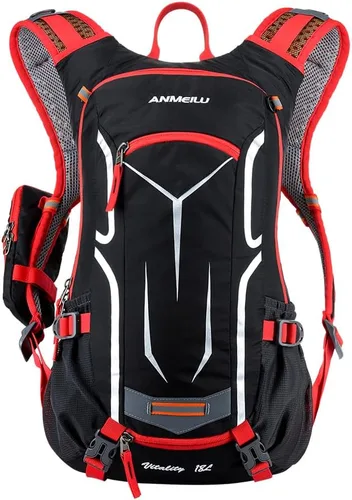 Vista 10 de Mochila de ciclismo al aire libre, 18L, color negro