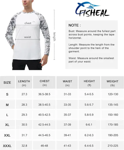 Vista 6 de Camiseta de pesca con capucha para hombre, con protección UPF 50+, de manga larga, con agujeros para los pulgares, con máscara facial de malla