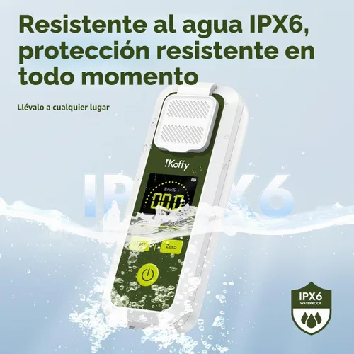 Vista 7 de Refractómetro digital Brix AI con ATC, sincronización de aplicaciones y análisis de IA, rango de 0-55%, precisión de ±0.1%, impermeable