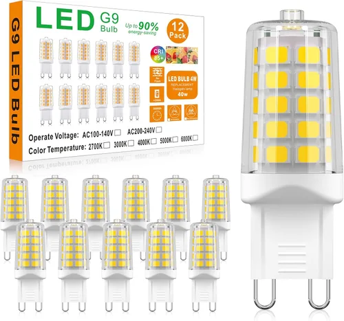 Vista 12 de Bombilla LED G9 4W equivalente a 40 W, 3000 K, blanco cálido