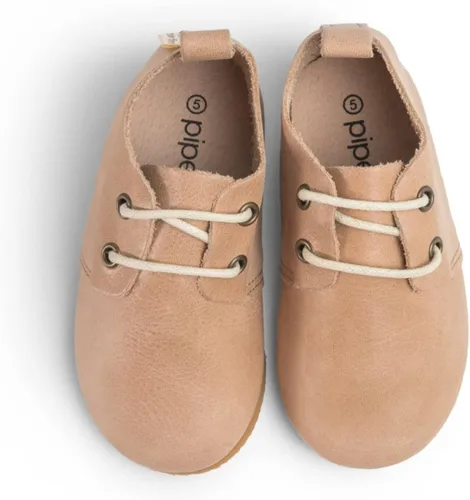 Vista 3 de Piper Finn Zapatos Oxford de caña baja para niños, zapatos de vestir para niñas y niños, botas Oxford para niños y niñas con piel encerada, cordones