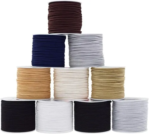 Vista 39 de Mandala Crafts Cordones elásticos de aguamarina de 0.039 in