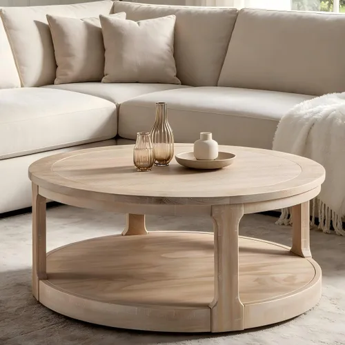 Vista 23 de Mesa de centro redonda de 39 pulgadas, patrón de imitación de mármol para sala de estar, pequeñas y modernas mesas de café bajas de piedra, centro