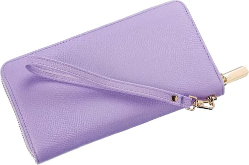 Vista 3 de Chelmon - Monedero para mujer de cuero genuino con bloqueo de señal RFID, para tarjetas de crédito