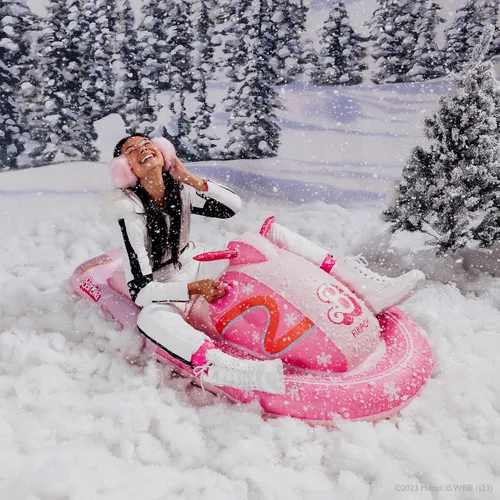Vista 5 de Trineo de nieve para moto de nieve Barbie The Movie x FUNBOY