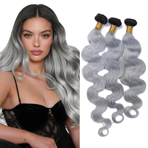 Vista 159 de 300g 1B27 Human Hair Bundles Honey Blonde Bundles Human Hair 10A Brazilian Virgin Remy Hair Extensions 8 10 12 Inch