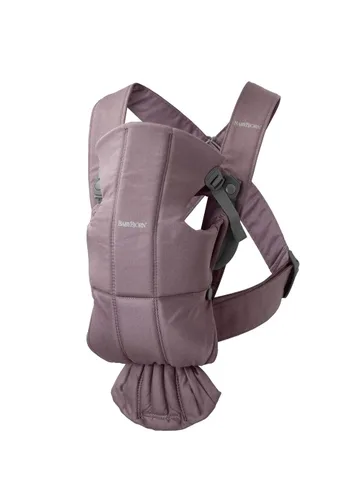 Vista 14 de BabyBjörn Portabebés Mini, gris claro, jersey 3D Portabebés (7-25 libras), ergonómico, fácil de usar