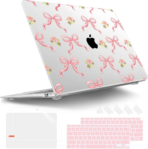 Vista 10 de Tuiklol Para MacBook Air de 13 pulgadas (versión 2021-2018) M1 A2337/A1932/A2179 con pantalla Retina Touch ID, carcasa rígida de plástico y cubierta