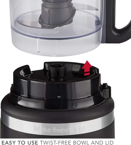 Vista 3 de KitchenAid KFP0718BM - Procesador de alimentos, 7 tazas, negro mate (renovado)