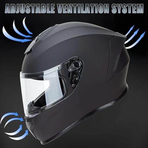 Vista 6 de Cartman Casco de motocicleta aprobado por DOT, casco integral