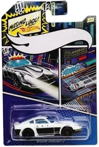Vista 3 de Hot Wheels Police Pursuit Comic Missing Logo Art Variant - Paquete completo de 5 (edición 2020) Coches de policía coleccionables 1:64 fundidos a