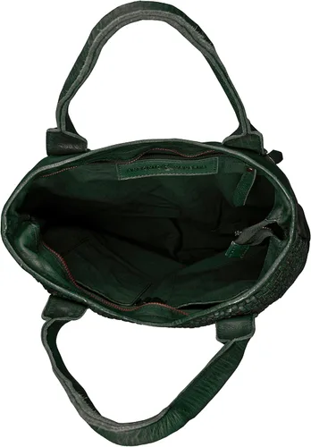 Vista 3 de ANTONIO VALERIA Alice Braided Washed Leather HandBag for Women