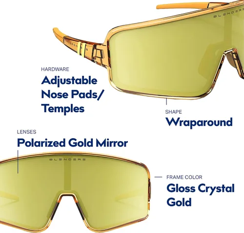 Vista 103 de Blenders Eyewear Eclipse X2 - Gafas de sol polarizadas - Lente envolvente - 100% protección UV - Para hombres y mujeres