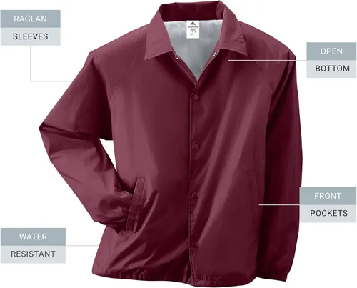 Vista 41 de Augusta Sportswear Chaqueta de entrenador de nailon para hombre/forrada