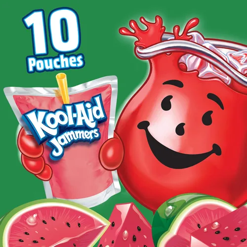 Vista 5 de Kool-Aid Jammers - Bolsa para bebidas con sabor a sandía, 60 onzas líquidas