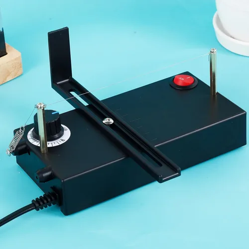 Vista 9 de Cortador de cuerda eléctrico con 3 cables de calefacción, máquina cortadora de cinta caliente ajustable, herramienta de corte de cinta eléctrica