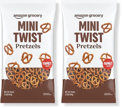 Vista 5 de Amazon Grocery, Pretzels Mini Twist, 16 onzas (anteriormente Happy Belly, el empaque puede variar)