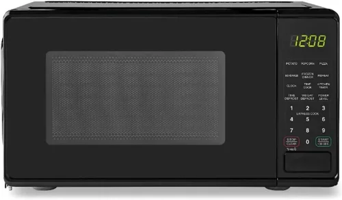Vista 2 de Mainstays - Horno microondas para encimera de 0.7 pies, 700 vatios, negro (negro)