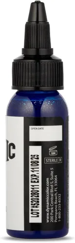 Vista 2 de Dynamic - Tinta de tatuaje, varios tamaños y colores, 1 Ounce, Azul