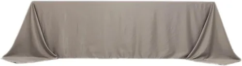 Vista 108 de Efavormart - Mantel rectangular de satén sin costuras, color azul polvoriento, 60 x 126 pulgadas Azul empolvado