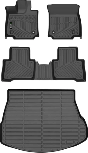 Vista 160 de Alfombrilla de maletero para todo tipo de clima para Mazda CX-30 2020-2025 2026, accesorios de maletero de auto de ajuste personalizado - Negro