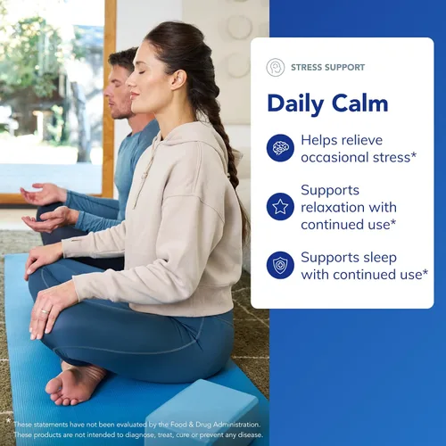 Vista 3 de Pure Encapsulations Daily Calm – Suplemento vegano de apoyo para el estrés y el sueño – Contiene Ashwagandha, Azafrán, GABA y L-Teanina – Sin OGM