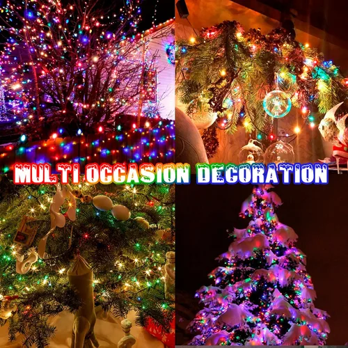Vista 7 de PEIDUO Luces de Navidad con Música, Controlador de Sensor de Movimiento por Infrarrojos con 6 Modos, Resistente al Agua para Decoración de Fiestas