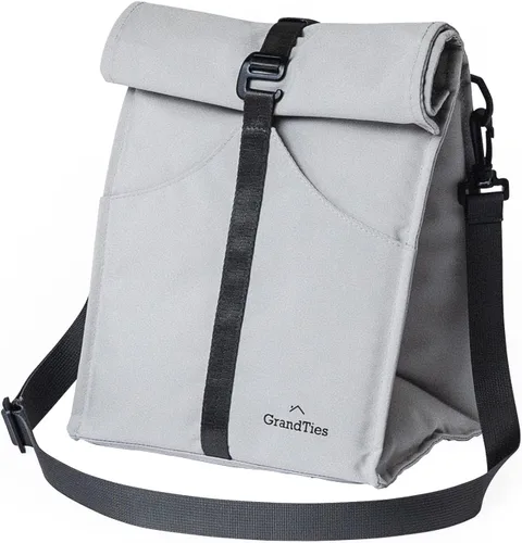 Vista 11 de GRANDTIES Lonchera térmica para mujeres, hombres y adultos, contenedores enrollables a prueba de fugas, bolsas reutilizables para aperitivos