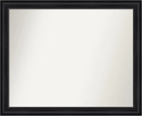 Vista 85 de Amanti Art Espejo personalizado, espejo de baño negro Astor, espejo de pared o espejo de tocador de baño sobre el fregadero (25 x 25 pulgadas)