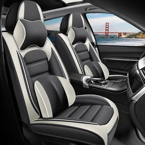 Vista 12 de Funda de cuero de 2 asientos para Mazda CX-3 CX-30 CX-5 CX-50 MX-30, antideslizante, impermeable, resistente al desgaste, funda universal