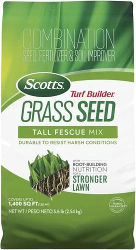 Vista 10 de Scotts Turf Builder - Mezcla de festuca alta para semillas de césped, duradera para resistir condiciones duras con nutrición para el desarrollo