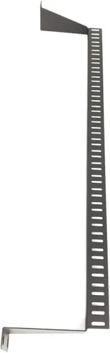 Vista 5 de Metal Master - Paquete de 2 soportes horizontales de 1U para montaje en rack de 19 pulgadas, soporte de barra de soporte, panel de barra
