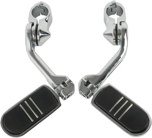 Vista 19 de XFMT - Estribos de color negro mate para motocicleta, 1.25 pulgadas, incluye kit de montaje