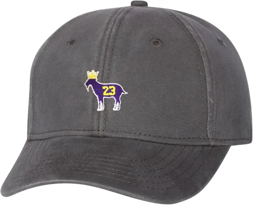 Vista 7 de Go All Out Gorra para papá con bordado de James G.O.A.T. King para adulto Negro