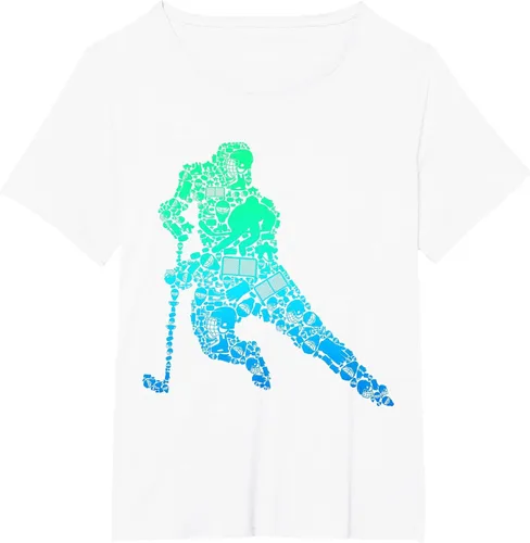 Vista 34 de Jugador de hockey sobre hielo Camiseta de hockey sobre hielo para hombres y niños Asphalt Grey