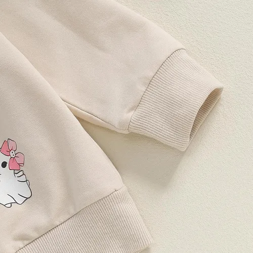 Vista 226 de Disfraz de Halloween para bebé, sudadera de calabaza con cuello redondo, suéter de manga larga, ropa de otoño