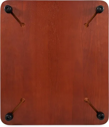 Vista 2 de Camco Cubierta para fregadero RV Oak Accents Cuenta con acabado brillante resistente, no tóxico, patas de goma ajustables y mide 13 x 15 pulgadas
