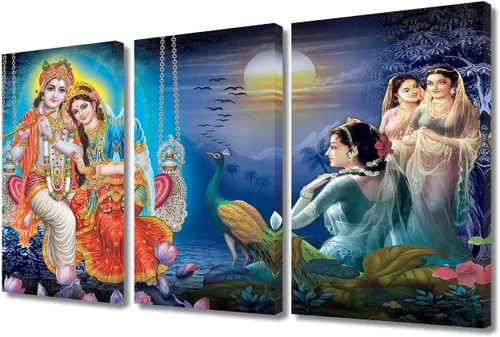 Vista 63 de TUMOVO Arte de pared de Dios hindú para sala de estar, lienzo de Ganesha, arte de pared de escultura de elefante, cuadros modernos, arte