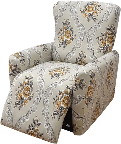 Vista 26 de Fundas para silla reclinable para silla reclinable, 4 piezas, funda para sofá reclinable con bolsillos, funda elástica antideslizante y reclinable